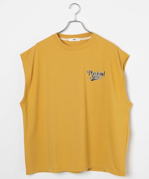 WEGO(ウィゴー)の「WEGO/アンサンブルスウェットベスト半袖T(アンサンブル・メンズ・ブラック/マスタード/ネイビー/ダークグリーン・MEDIUM/LARGE)」の16枚目の写真