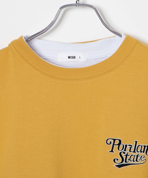 WEGO(ウィゴー)の「WEGO/アンサンブルスウェットベスト半袖T(アンサンブル・メンズ・ブラック/マスタード/ネイビー/ダークグリーン・MEDIUM/LARGE)」の15枚目の写真