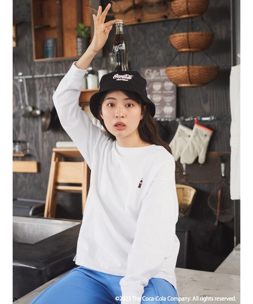 Coca Cola（コカコーラ）の「別注 Coca-Cola「R」バケットハット（ハット・レディース・ブラック・FREE）」の5枚目の写真