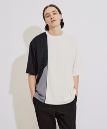 tk.TAKEO KIKUCHI | カーブスイッチ半袖カットソー(Tシャツ/カットソー)