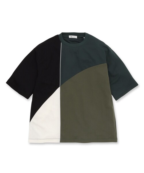 tk.TAKEO KIKUCHI（ティーケータケオキクチ）の「◆カーブスイッチ半袖カットソー（Tシャツ/カットソー・メンズ・ダークグリーン系4/ホワイト系5/ベージュ系4・01/02/03）」の4枚目の写真