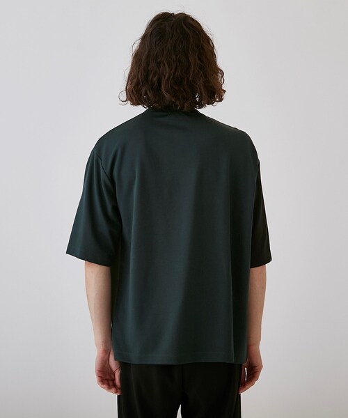 tk.TAKEO KIKUCHI（ティーケータケオキクチ）の「◆カーブスイッチ半袖カットソー（Tシャツ/カットソー・メンズ・ダークグリーン系4/ホワイト系5/ベージュ系4・01/02/03）」の7枚目の写真