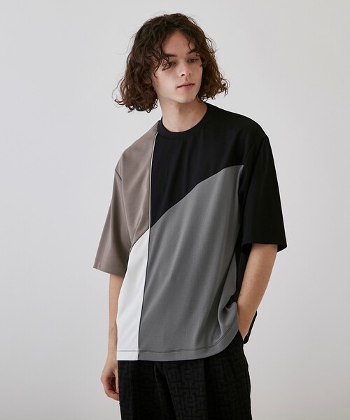 tk.TAKEO KIKUCHI（ティーケータケオキクチ）の「◆カーブスイッチ半袖カットソー（Tシャツ/カットソー・メンズ・ダークグリーン系4/ホワイト系5/ベージュ系4・01/02/03）」の15枚目の写真