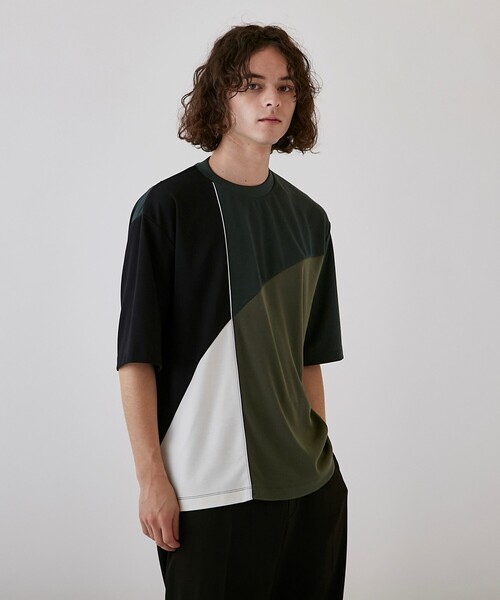 tk.TAKEO KIKUCHI（ティーケータケオキクチ）の「◆カーブスイッチ半袖カットソー（Tシャツ/カットソー・メンズ・ダークグリーン系4/ホワイト系5/ベージュ系4・01/02/03）」の18枚目の写真