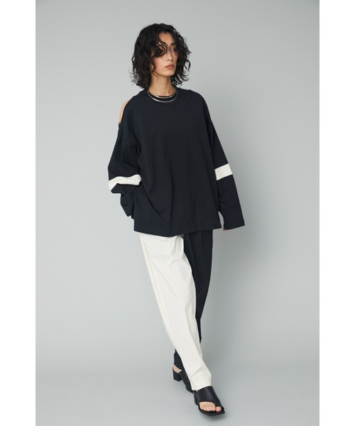 HeRIN.CYE(ヘリンドットサイ)の「Cocoon easy pants (コクーン イージー パンツ)(その他パンツ・レディース・ネイビー系/ブルー系その他/ブラック系その他・FREE)」の4枚目の写真