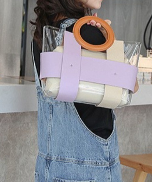 deux amour（ドゥーザムール）の「クリアーハンドバッグ（ハンドバッグ・レディース・イエロー/パープル/グリーン・0(FREE)）」の11枚目の写真