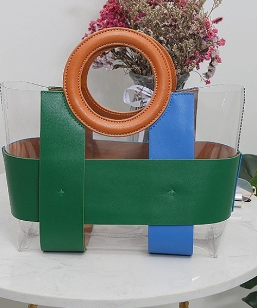 deux amour（ドゥーザムール）の「クリアーハンドバッグ（ハンドバッグ・レディース・イエロー/パープル/グリーン・0(FREE)）」の12枚目の写真