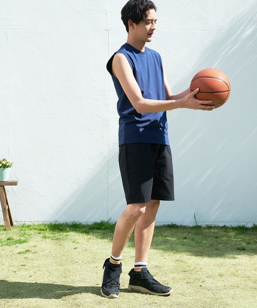 JEANS MATE(ジーンズメイト)の「汗染みの目立ちにくいTシャツ ZEROSTAIN ゼロステイン 撥水性 UVカット レイヤード ノースリーブ(タンクトップ・メンズ・ネイビー/ブラック/ホワイト・X-LARGE/MEDIUM/LARGE)」の12枚目の写真