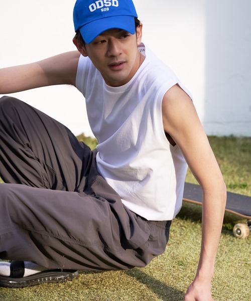 JEANS MATE(ジーンズメイト)の「汗染みの目立ちにくいTシャツ ZEROSTAIN ゼロステイン 撥水性 UVカット レイヤード ノースリーブ(タンクトップ・メンズ・ネイビー/ブラック/ホワイト・X-LARGE/MEDIUM/LARGE)」の10枚目の写真