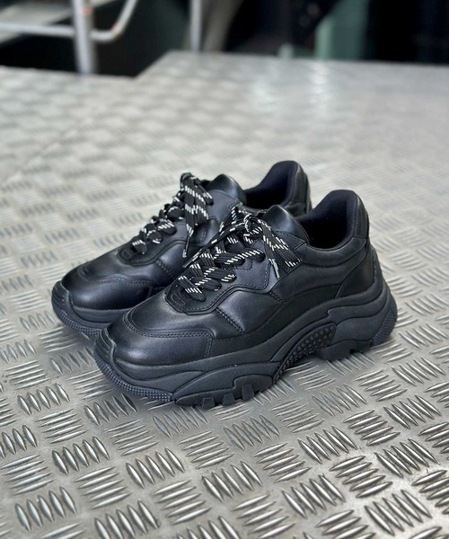 ASH（アッシュ）の「【AIR】パデッドチャンキースニーカー（スニーカー・レディース・ベージュ/ブラック・36/39/37/40/38/35）」の3枚目の写真