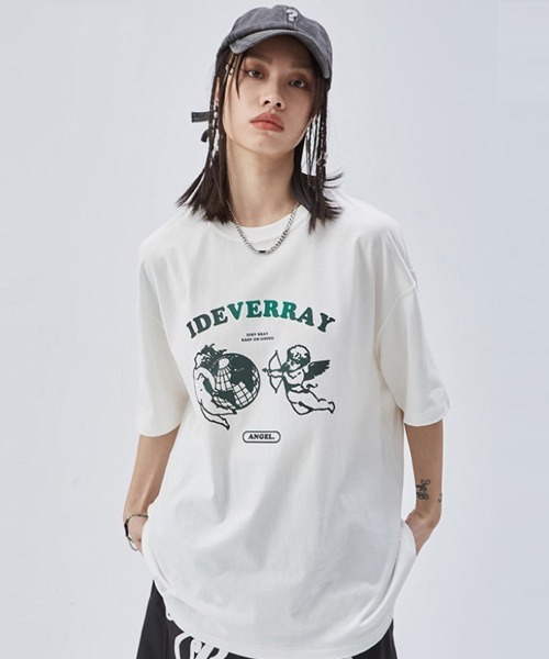 Ressaca（レサーカ）の「オーバーサイズ グラフィックロゴプリント クルーネック半袖Tシャツ（Tシャツ/カットソー・メンズ・ホワイト×ブラック/グリーン/ブラウン/ブラック/ホワイト/ブラック×ホワイト/ブラウン系その他・L/M/XL）」の3枚目の写真