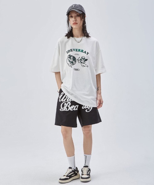 Ressaca（レサーカ）の「オーバーサイズ グラフィックロゴプリント クルーネック半袖Tシャツ（Tシャツ/カットソー・メンズ・ホワイト×ブラック/グリーン/ブラウン/ブラック/ホワイト/ブラック×ホワイト/ブラウン系その他・L/M/XL）」の13枚目の写真