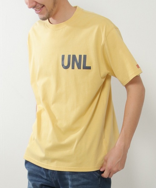 ikka(イッカ)の「【親子コーデ】URBAN NATURE LIFE アーバンネイチャーライフ ロゴプリントTシャツ(Tシャツ/カットソー・メンズ・ホワイト/ネイビー/イエロー/ミント・S/M/L/XL)」の1枚目の写真