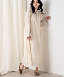 MILLION CARATS | バックスタイルまで抜け目なく！ゆったりとしたフォルムでナチュラルな印象を与えるシアーカフタンワンピース(ワンピース)