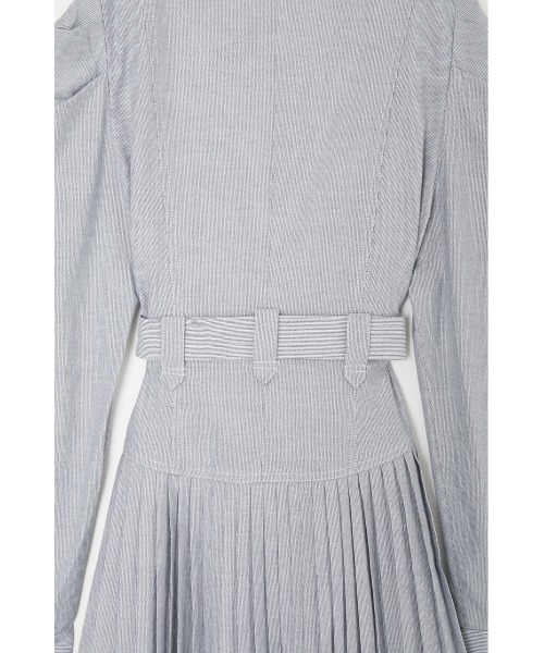 【セール】BELTED PLEATS MINI ドレス（ワンピース）｜MOUSSY（マウジー）