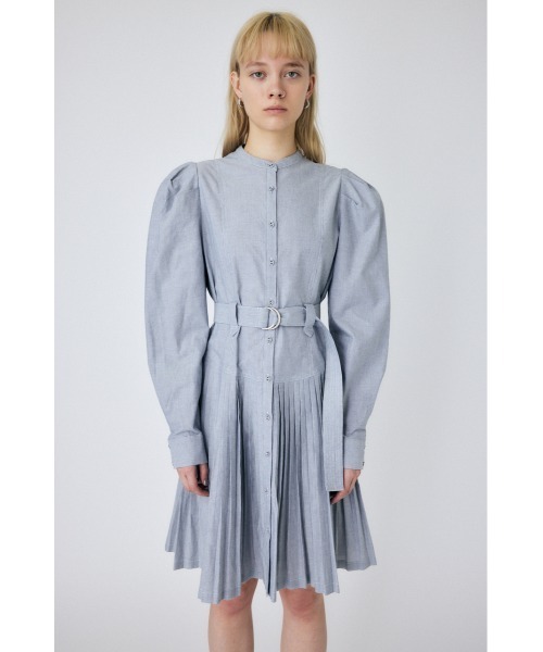 【セール】BELTED PLEATS MINI ドレス（ワンピース）｜MOUSSY（マウジー）