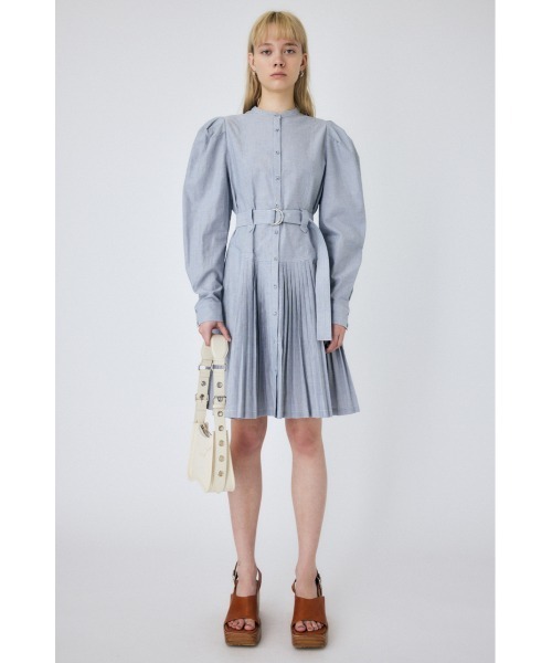 【セール】BELTED PLEATS MINI ドレス（ワンピース）｜MOUSSY（マウジー）