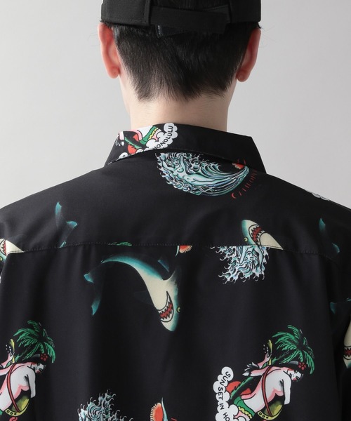 RAGEBLUE(レイジブルー)の「エドハーディコラボ総柄デザインシャツ(シャツ/ブラウス・メンズ・ブラック/ネイビー・MEDIUM/LARGE)」の18枚目の写真