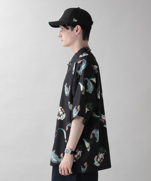 RAGEBLUE(レイジブルー)の「エドハーディコラボ総柄デザインシャツ(シャツ/ブラウス・メンズ・ブラック/ネイビー・MEDIUM/LARGE)」の11枚目の写真
