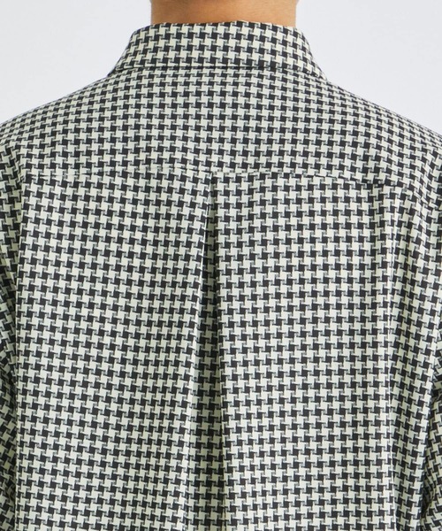 ETHOSENS(エトセンス)の「【ETHOSENS/エトセンス】Houndstooth shirt(シャツ/ブラウス・メンズ・キナリ/ネイビー・1/2)」の10枚目の写真
