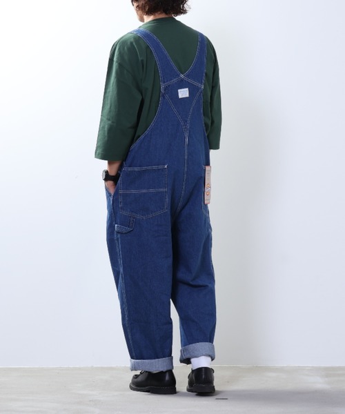 Dickies(ディッキーズ)の「【別注限定展開】Dickies ディッキーズ オーバーオール(サロペット/オーバーオール・メンズ・アイボリー/ライトブルー/ワンウォッシュ・M/L/XL)」の11枚目の写真