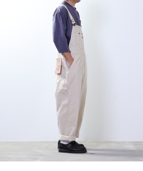 Dickies(ディッキーズ)の「【別注限定展開】Dickies ディッキーズ オーバーオール(サロペット/オーバーオール・メンズ・アイボリー/ライトブルー/ワンウォッシュ・M/L/XL)」の13枚目の写真