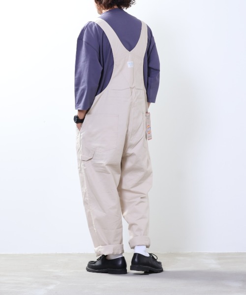 Dickies(ディッキーズ)の「【別注限定展開】Dickies ディッキーズ オーバーオール(サロペット/オーバーオール・メンズ・アイボリー/ライトブルー/ワンウォッシュ・M/L/XL)」の15枚目の写真
