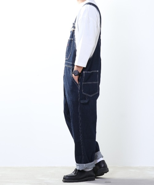 ディッキーズ メンズオーバーオール ワンウォッシュ M Dickies ディッキーズ ジップオーバーオール メンズ 綿100