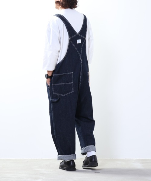 Dickies(ディッキーズ)の「【別注限定展開】Dickies ディッキーズ オーバーオール(サロペット/オーバーオール・メンズ・アイボリー/ライトブルー/ワンウォッシュ・M/L/XL)」の19枚目の写真