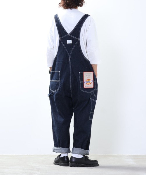 Dickies(ディッキーズ)の「【別注限定展開】Dickies ディッキーズ オーバーオール(サロペット/オーバーオール・メンズ・アイボリー/ライトブルー/ワンウォッシュ・M/L/XL)」の20枚目の写真