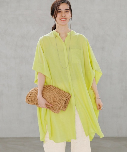 セール】サラキレポンチョチュニックワンピース/SS 163919