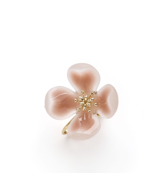 colleca la（コレカラ）の「シアーフラワーイヤリング（イヤリング・レディース・ブルーグリーン/ホワイト/ピンク・ﾌﾘ-）」の11枚目の写真