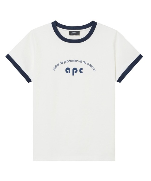 A.P.C. アーペーセー Tシャツ・カットソー 白 S 0400725F0042 A.P.C. アーペーセー Tシャツ・カットソー 白 S 0400725F0042