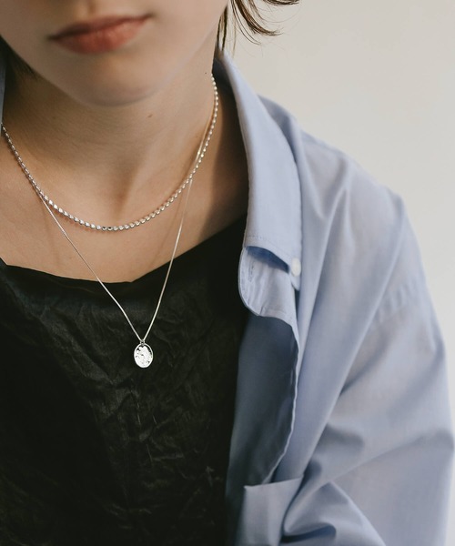 Ops.（オプス）の「ネックレス レディース シルバー925 金属アレルギー対応 コインネックレス【Novac ノバック】（ネックレス・レディース・シルバー系その他/ゴールド系その他/イエローゴールド/シルバー・ONE SIZE）」の5枚目の写真