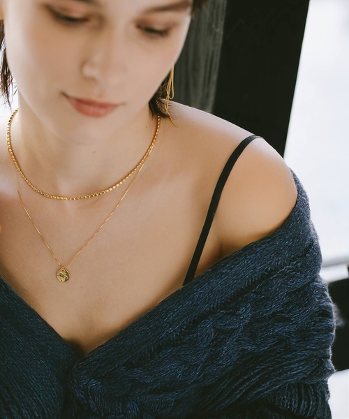 Ops.（オプス）の「ネックレス レディース シルバー925 金属アレルギー対応 コインネックレス【Novac ノバック】（ネックレス・レディース・シルバー系その他/ゴールド系その他/イエローゴールド/シルバー・ONE SIZE）」の10枚目の写真