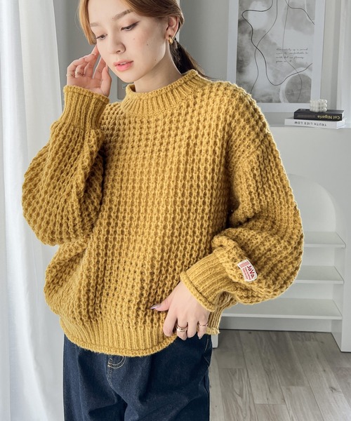 セール】《JaVaジャバ コラボ》着回し力抜群！ボトルネックショート丈