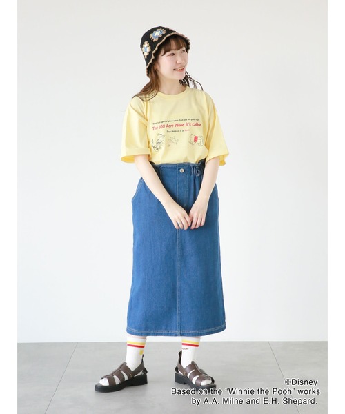 ehka sopo(エヘカソポ)の「【Disney】くまのプーさん/ラインソックス(ソックス/靴下・レディース・オフホワイト/マスタード・フリ-)」の15枚目の写真