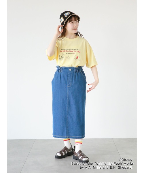 ehka sopo(エヘカソポ)の「【Disney】くまのプーさん/ラインソックス(ソックス/靴下・レディース・オフホワイト/マスタード・フリ-)」の17枚目の写真