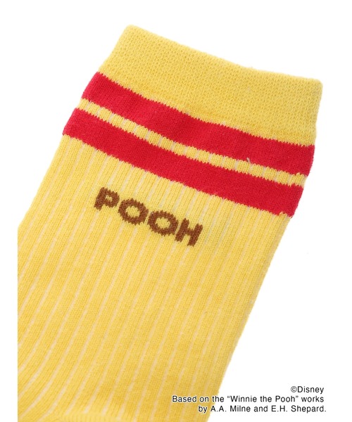 ehka sopo(エヘカソポ)の「【Disney】くまのプーさん/ラインソックス(ソックス/靴下・レディース・オフホワイト/マスタード・フリ-)」の11枚目の写真