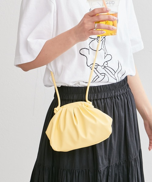 CIAOPANIC TYPY(チャオパニックティピー)の「がま口ギャザーミニショルダー(ショルダーバッグ・レディース・ブラック/ピンク/シルバー/イエロー・ONE SIZE)」の11枚目の写真