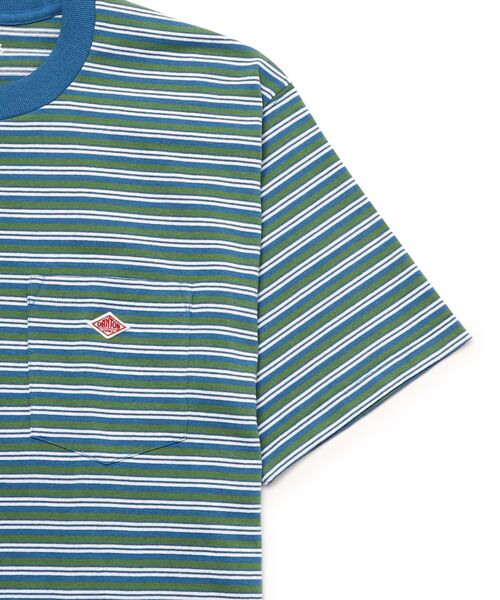 DANTON（ダントン）の「◆DANTON(ダントン) ポケットTシャツ（Tシャツ/カットソー・メンズ・ブルー系9/キャメル・91/92）」の10枚目の写真
