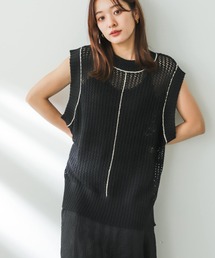 SENSE OF PLACE by URBAN RESEARCH | メッシュラインセーター(ニット/セーター)