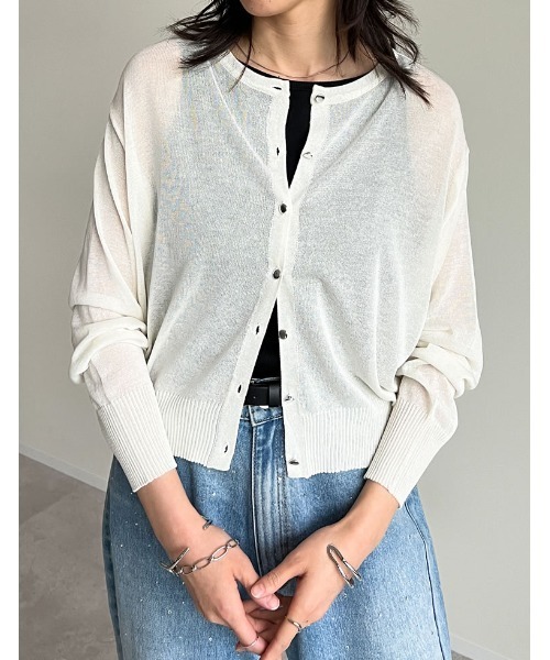 新色追加][サステナブル][接触冷感]前後2WAY無地orボーダーシアー