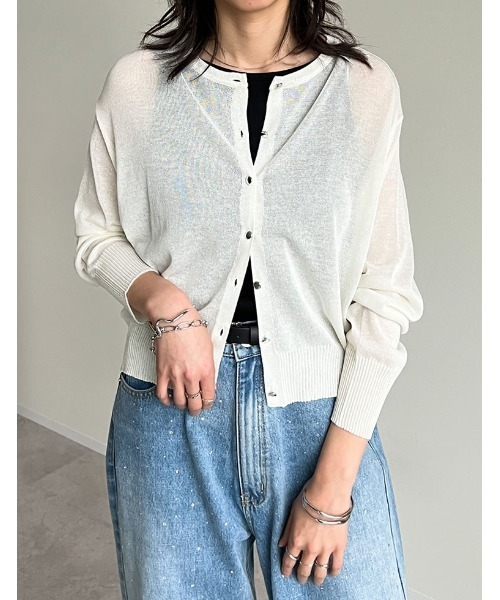 新色追加][サステナブル][接触冷感]前後2WAY無地orボーダーシアー