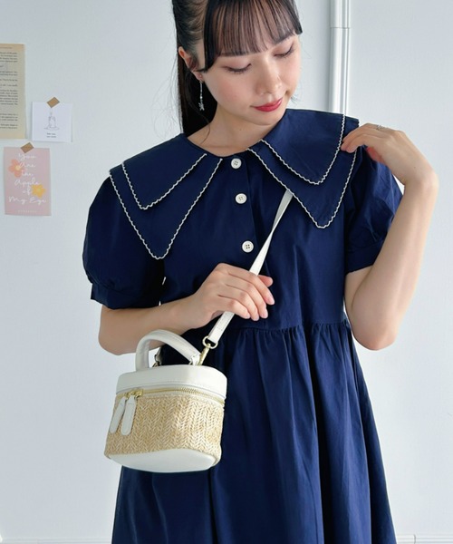 Loueme（ルエム）の「バニティ型かごショルダーバッグ（ショルダーバッグ・レディース・イエロー/ホワイト/ブラウン/ブラック・FREE）」の7枚目の写真