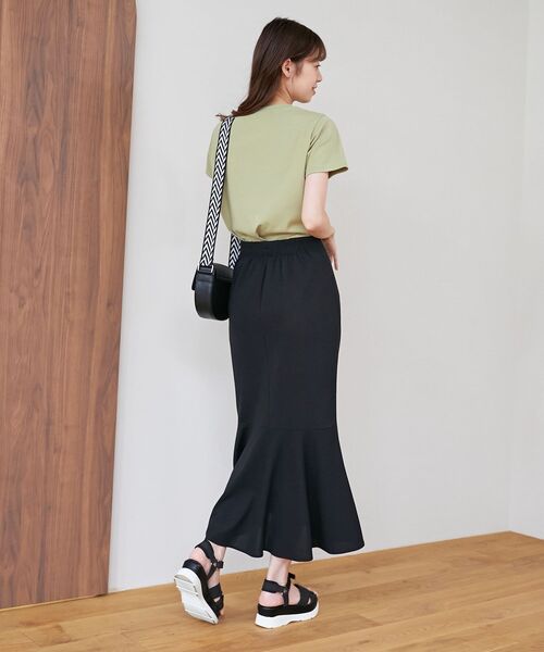 MAJESTIC LEGON（マジェスティックレゴン）の「パールロゴTee（Tシャツ/カットソー・レディース・オフホワイト/ブルー/ブラック/ライトグリーン・MEDIUM）」の13枚目の写真