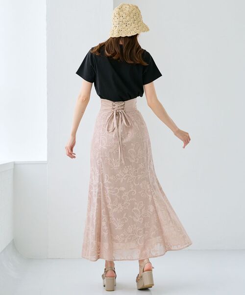 MAJESTIC LEGON（マジェスティックレゴン）の「パールロゴTee（Tシャツ/カットソー・レディース・オフホワイト/ブルー/ブラック/ライトグリーン・MEDIUM）」の12枚目の写真