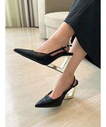 RESEXXY | フレームヒールポインテッドミュール(サンダル)