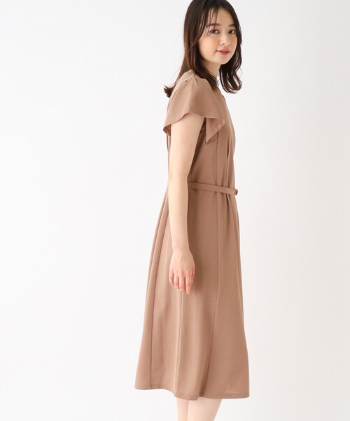 リネンタッチジャージワンピース【UV/吸水速乾/洗濯機洗い可】