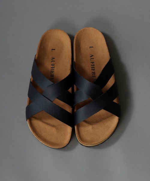 SITRY(シトリー)の「PU comfort design sandals/フェイクレザー コンフォート デザイン サンダル(サンダル・メンズ・ブラック/ブラウン・M/L)」の6枚目の写真
